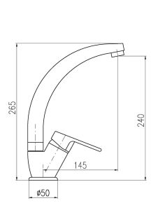 Смеситель для кухни Rav Slezak Colorado CO206.5/3 хром